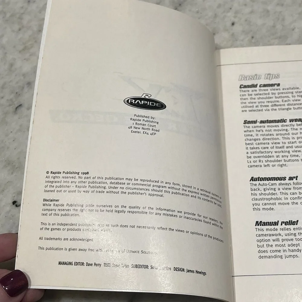 Gex 3D Enter the Gecko PS1 Game complete 36 Page Players Guide Strategy Book